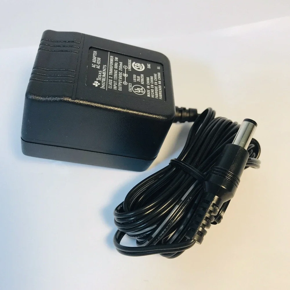 Used OEM Texas Instruments‎ TI - AC-9250 - 6V DC - 250mA AC Adapter Plug